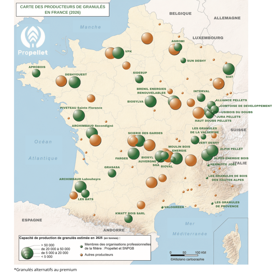 Carte producteurs membres