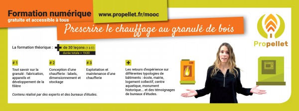 formation numérique sur le chauffage au granulé de bois & pellet
